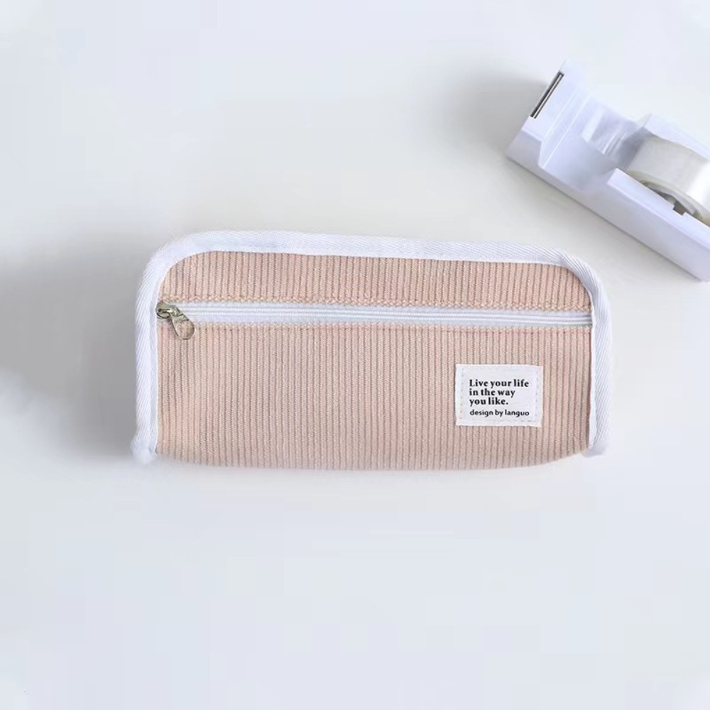 Розово-сине-серый пенал-органа – обзор и цена Aesthetic Large Pencil Case Pouch